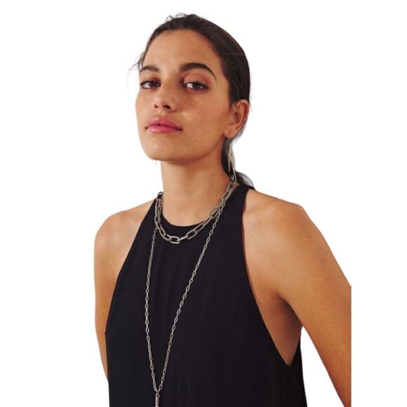 ba&sh the Fiam Black Mini dress Women Large $200 - Picture 4 of 15